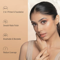 Swiss Beauty Primer Mousse Foundation Weightless Smooth & Velvet Touch, Face Makeup, Rose Blush, 30ml