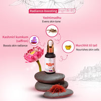 Ayouthveda Kunkumadi Taila Facial Oil For Natural Skin Illuminator | Repairs Damage Skin With Pure Saffron & Herbs | Ayurvedic Beauty Facial Oil For Glowing & Nourishing Skin (Pack Of 2-30ml each)