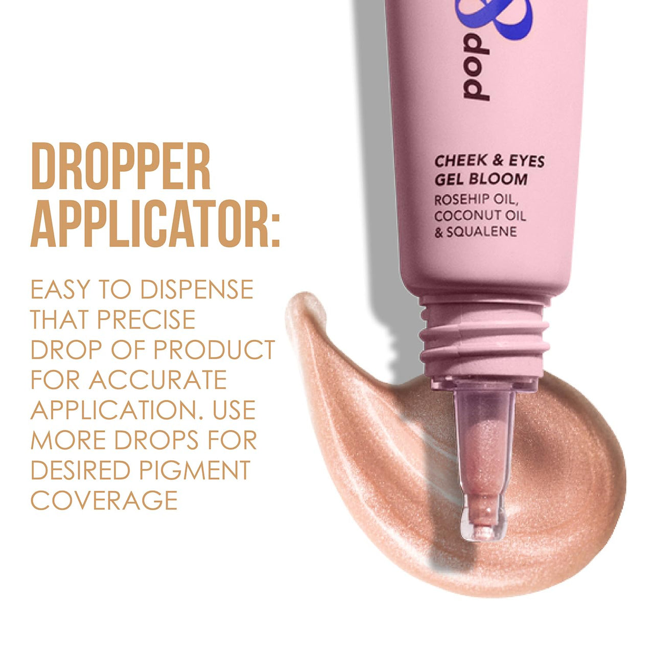 Blue Heaven Pop & Glow Eye & Cheek tint Highlighter for face makeup, Enriched with Rosehip and Coconut oil, Golden Hour, 12ml