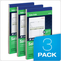 Adams Sales Order Books, 2-Part, Carbonless, White/Canary, 4-3/16