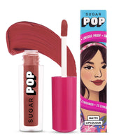 SUGAR POP Matte Lipcolour | Lasts Upto 8 hrs l Brown Lipstick for Women l Vitamin E Infused | Non-Drying, Smudge Proof, Long Lasting | 1.6ml - 25 Cinnamon (Brown with a hint of Orange)