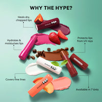 SUGAR POP Nourishing Lip Balm with SPF | Shea-Butter & Avocado Oil Infused | Moisturizing & Hydrating | Intense Care | 4.5 gm - 07 Plum