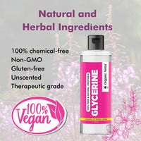 Organic Netra 100% Pure Plant Based Vitamin E Oil For Radiant, Moisturized Youthful Skin -30 ml. and Organic Netra Glycerine for Face 200ml (Pack of 1)