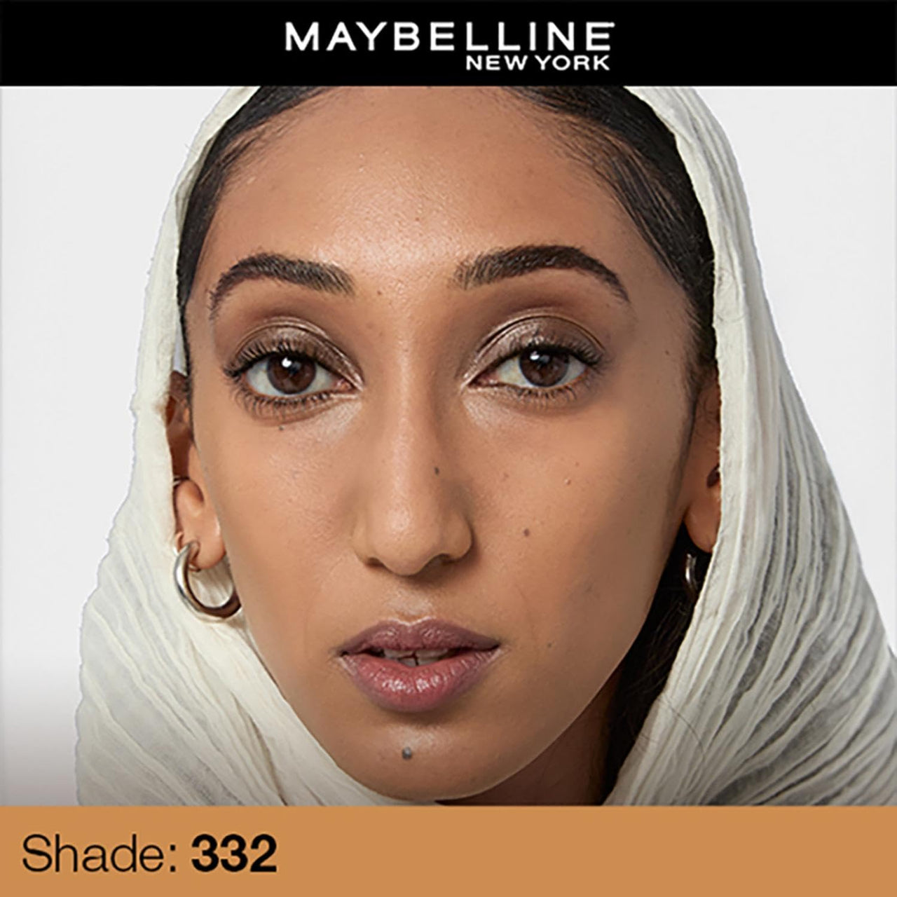 Maybelline New York Liquid Foundation, Matte Finish, With SPF, Absorbs Oil, Fit Me Matte + Poreless, 332 Golden Caramel, 30ml