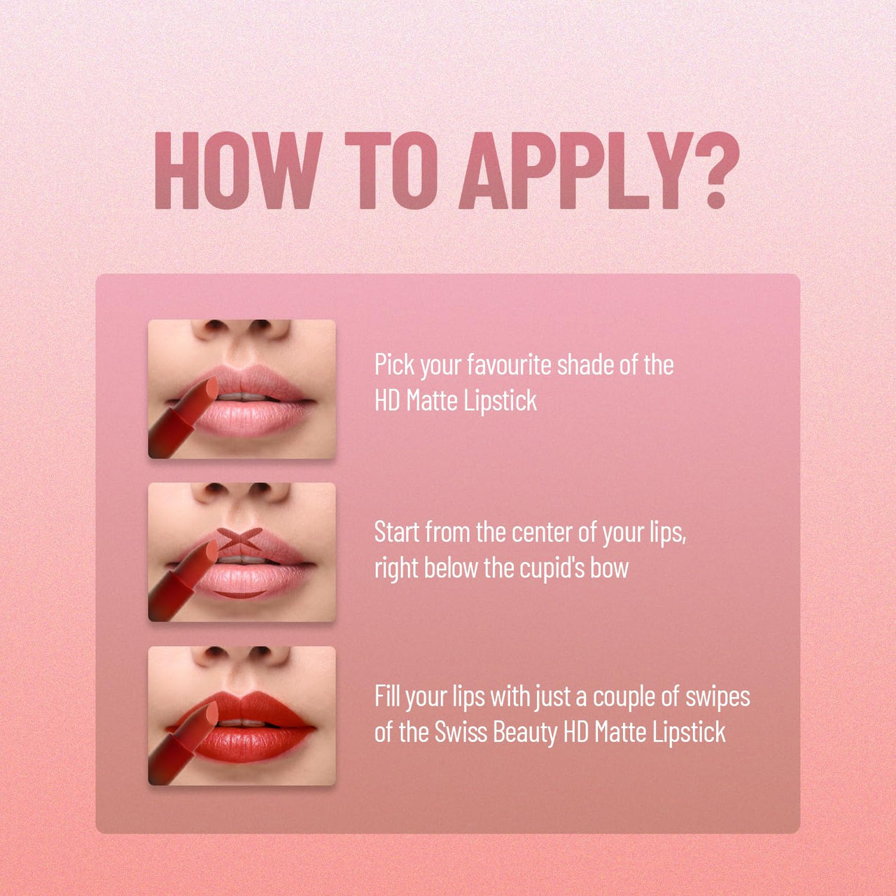 Swiss Beauty Hd Matte Pigmented Smudge Proof Lipstick | Creamy Matte Long Stay Lipstick | Mauve Blush, 3.4g