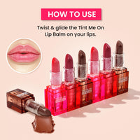 Swiss Beauty Tint Me On Lip Balm | Moisturises lips | Tinted Lip Balm | Shade - Mauve Muffin, 3.5gm