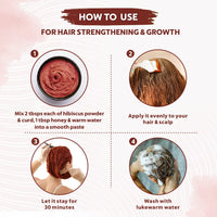 INDUS VALLEY Organic Hibiscus Powder | Hibiscus rosa-sinensis for Hair & Skin - (100g*2=200g)