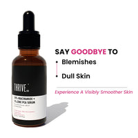 ThriveCo Clear Skin Trio |10% Niacinamide & 1% Zinc PCA Serum(30ml) + 10% Vitamin C & Hyaluronic Acid Serum(30ml) + 2% Salicylic Acid Serum(30ml) |Fades Acne, Dark Spots & Gives Bright Glow