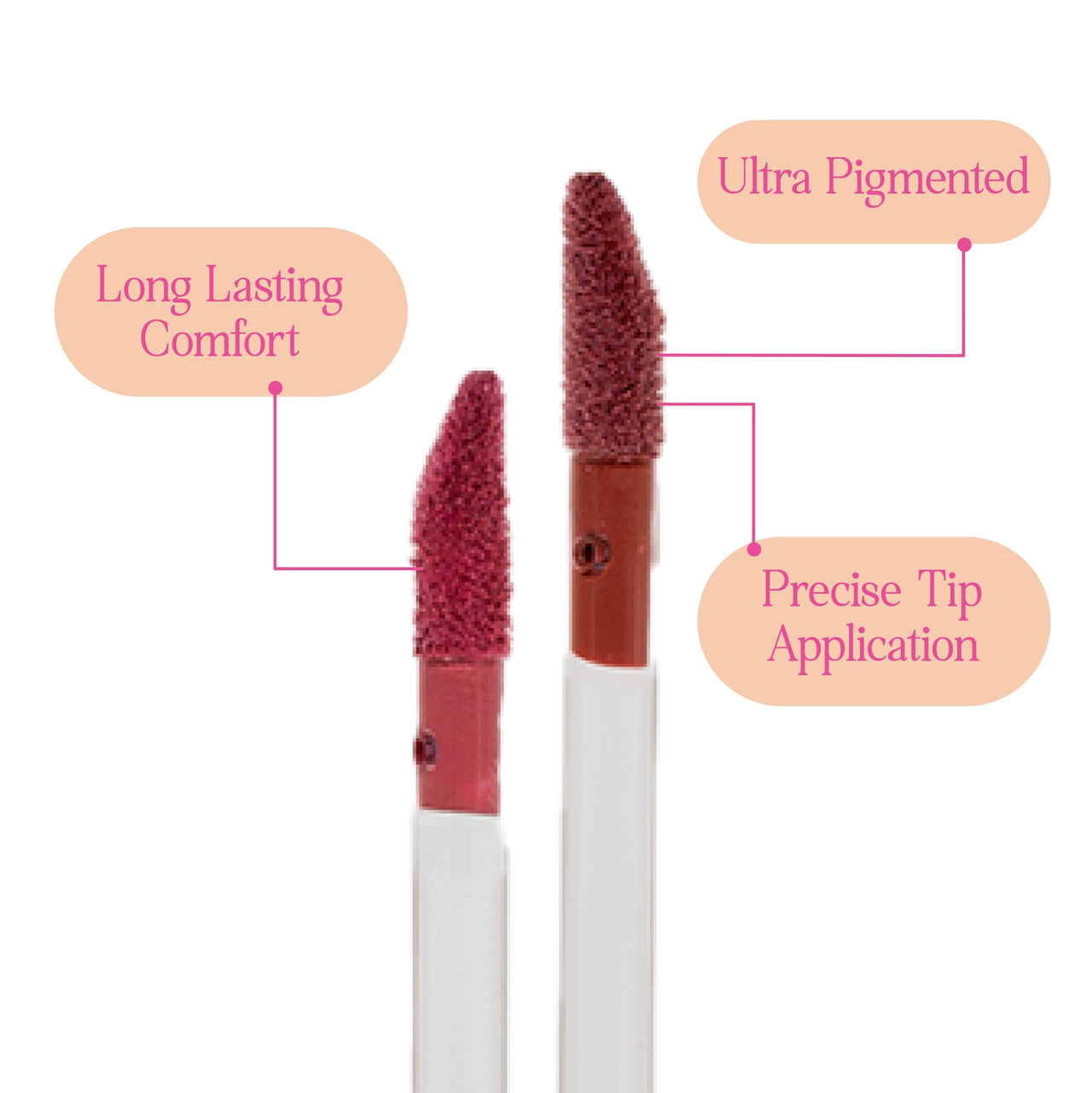 Tint Cosmetics Emily in Paris Liquid Lipstick. Long-lasting & Smudge-proof. Water & Transfer-proof. One-swipe Application. Ultra-pigmented with Precise Tip Application. Non-sticky, Non-drying, for All Skin Types. BonBon (Pink) 4ML.