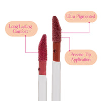 Tint Cosmetics Emily in Paris Liquid Lipstick. Long-lasting & Smudge-proof. Water & Transfer-proof. One-swipe Application. Ultra-pigmented with Precise Tip Application. Non-sticky, Non-drying, for All Skin Types. BonBon (Pink) 4ML.
