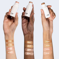 FAE Beauty Double Dew Highlighter | All-Over Multi-Use Illuminator | Long Wear | Ultra Fine Shimmer | Soft, Radiant Finish | Buildable, Blendable, Silky Formula | Enriched with Avocado oil, Jojoba oil & Vitamin E | Shade - Beam (7.5 g)