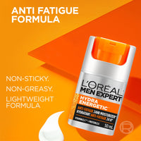 L'OREAL PARIS Men Expert Hydra Energetic Face Cream With Vitamin C + Protein, 24Hr Non-Greasy Face Moisturizer For Men, For Dry And Dull Skin, Reduces Look Of Fine Lines & Dark Circles, 50Ml