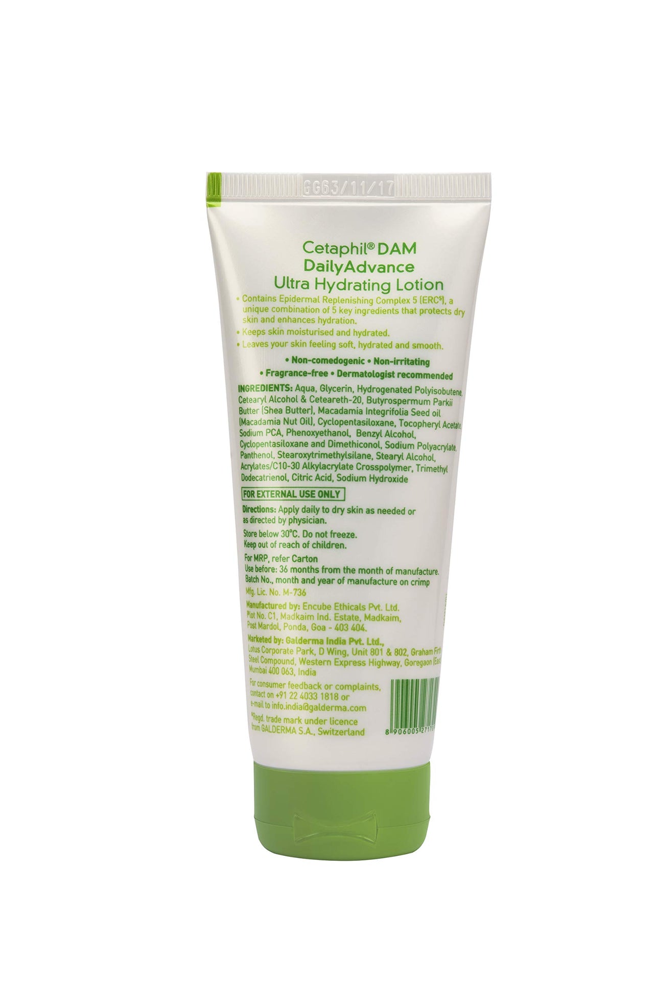 Cetaphil Dam Daily Advance Ultra Hydrating Lotion, 30g and Cetaphil Daily Advance Ultra Hydrating Lotion, 100g