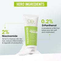 OG BEAUTY Science Niacinamide Face Wash 100ml | 2% Niacinamide & 0.2% Vitamin B5 | Clear, Radiant Skin | Daily Use & Gentle Cleansing