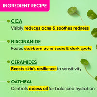 Dot & Key Niacinamide + CICA (Centella) Oil Free Moisturizer for Acne Prone Skin | Oil Free & Lightweight | Fades Dark Spots & Blemishes, Soothes Redness | Acne Cream | For Oily Acne Prone & Sensitive Skin | 50gm