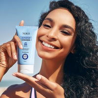 SOKU Sun Protection Broad Spectrum Sunscreen For All Skin Type SPF 50 PA+++ | Hyaluronic Acid & Guava Extract | UVA/UVB & Blue Light Protection | No White Cast | For Unisex | 50 ML