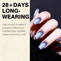 Bolt Bee 9D Cat Eye Gel Nail Polish Magnetic Soak Off UV/LED Gel, Long-Lasting, High Shine, Glitter Effect, Salon & DIY Manicure 9ml (Purple)