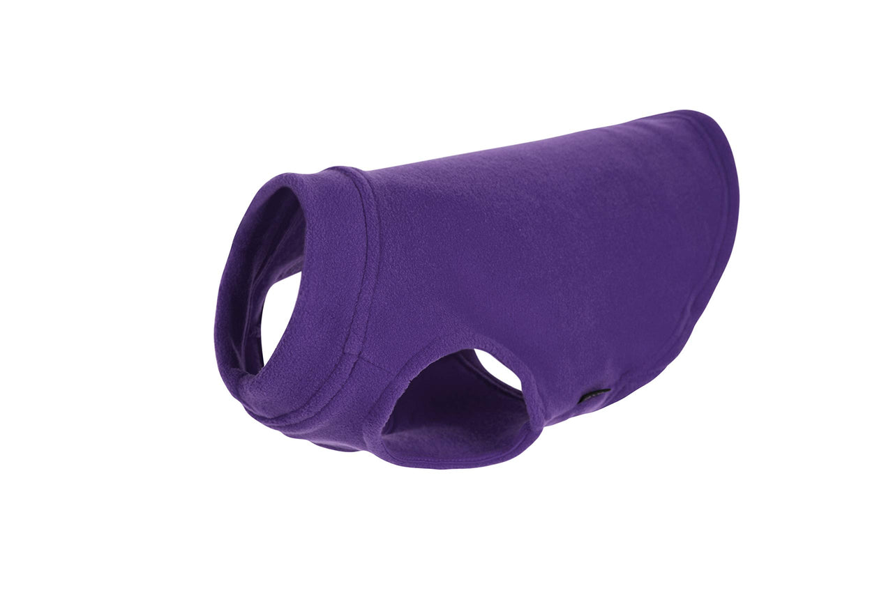 Gooby Stretch Fleece Vest Dog Sweater - Violet, X-Small - Warm Pullover Fleece Dog Jacket - Winter Dog Clothes for Small Dogs Boy or Girl - Dog Sweaters for Small Dogs to Dog Sweaters for Large Dogs X-Small Length (7")