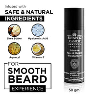 Bryan & Candy NewYork Lion Series Intense Face & Beard Moisturizer For Men | All Skin Types | 50 gm