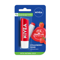 NIVEA Men Crème, Dark Spot Reduction, Non Greasy Moisturizer, Cream with UV Protect, 75 ml & NIVEA Lip Balm, Fruity Strawberry Shine, 4.8g