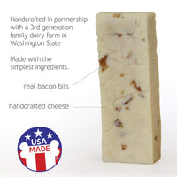 Himalayan Dog Chew Yak Cheese Dog Chews, 100% Natural, Long Lasting, Gluten Free, Healthy & Safe Dog Treats, Lactose & Grain Free, Protein Rich, Large Dogs 55 Lbs & Smaller, Real Bacon Bits, 3.3 oz