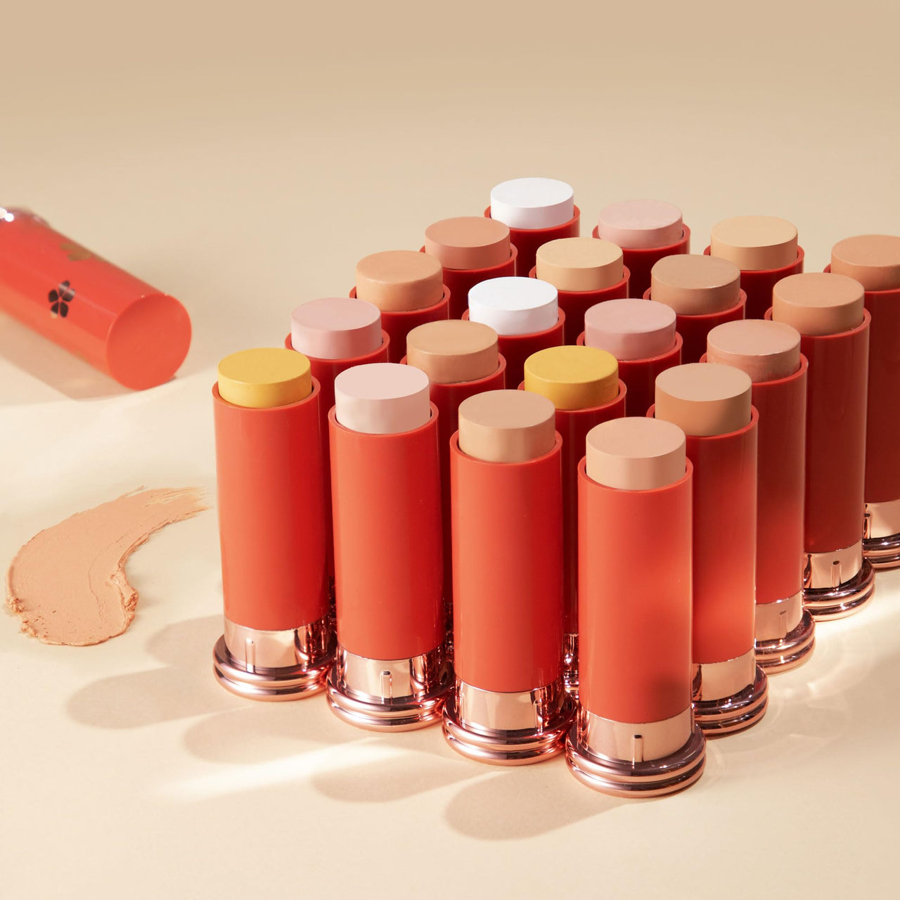 Olivia SkinSync Make Up Stick Foundation With SPF 25, Lightweight, Full Coverage Foundation With Natural Finish For Face Makeup, Waterproof & Sweatproof Foundation Stick - 15g| Shade - 01 Milky Glow