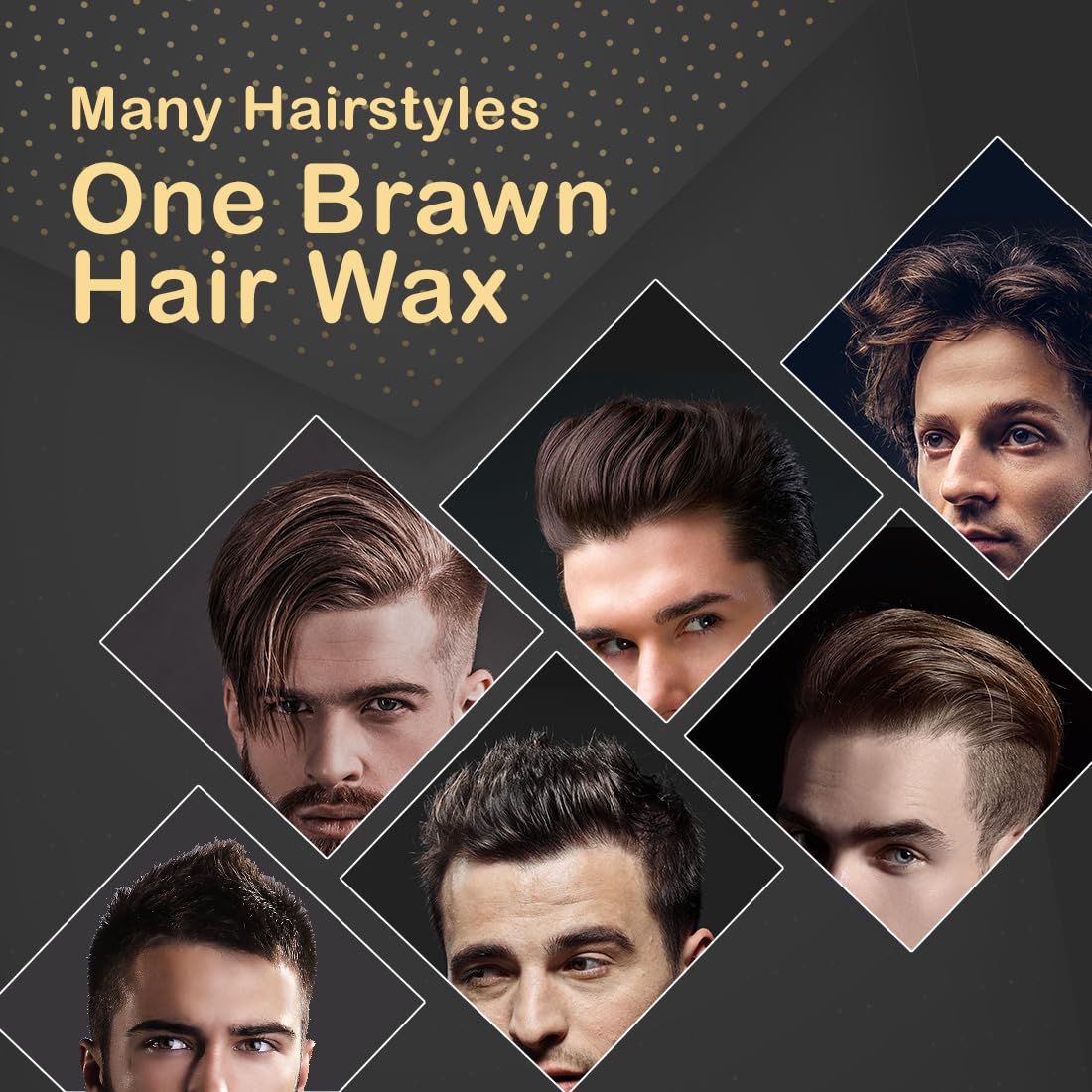 The Man Company Brawn Extra Stronghold Hair Wax for Men | Stylish Pomade Matte Finish | Hair Volumizer | Non - Sticky - 50gm