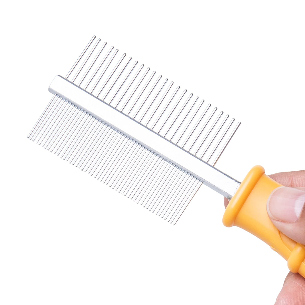 Burt's  Bees for Pets Dual Sided Flea Comb with Handle Made from Recycled Plastics Collected from Coastal Communities | 2-in-1 Grooming Tool for Dogs | Dog Comb Removes Fleas & Flea Eggs