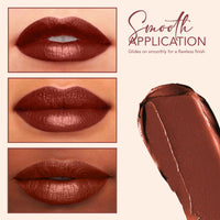Carlton London Velvet Satin Glitterati Bullet Long Stay Lipstick |Enriched with Vitamin E, Castor oil | Intense Colour, Moisturised Lips, Smooth & Light |Upto 8 hrs - 4Gm. (mimosa)
