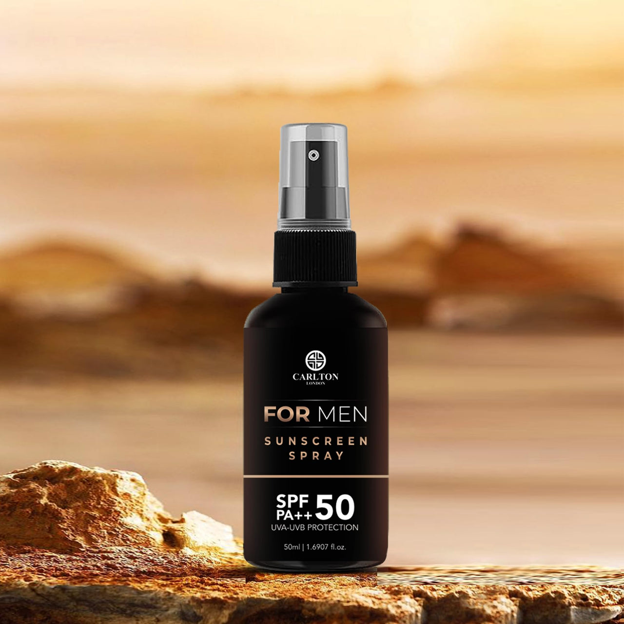 Carlton London Men SPF 30 Sunscreen Spray I Vegan No Paraben No Silicone No Mineral Oil Ii 1X50Ml Best For Men Boys And Husband For Normal Skin 1 Count