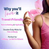 Aqualogica Refresh+ On the Go Set of 3 Perfume Body Mist | Travel Friendly | Long Lasting | Warm, Sweet & Floral Fragrance | Double Duty Mist for Hair & Body | Gifting For Valentine's Day, Birthday, Anniversary & Special Occasions | Premium Gift Pack | 20