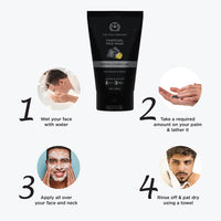 The Man Company Charcoal Face Wash (Buy 1 Get 1 Free) -75ml Each | Ylang Ylang | Anti Pollution, Acne Oil Control | Deep Cleansing | Blackheads Removal | All Skin Types