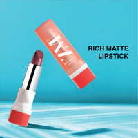 ZM Zayn & Myza Rich Matte Lipstick | Smooth and Light Weight | Intense Color in one Swipe | High Pigmentation Bullet Lip Stick Enriched with Argan oil, Murumuru and Shea Butter (4.2 gm, Love Song)