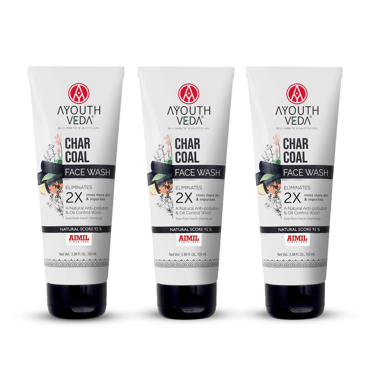 Ayouthved Charcoal Face wash 100g