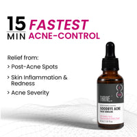 ThriveCo Goodbye Acne™ Face Serum for Pimples | Reduces Acne-Causing Bacteria & Sebum Production | Oil-Free Anti-Acne Serum with Diacnemide| Men & Women, 30ml
