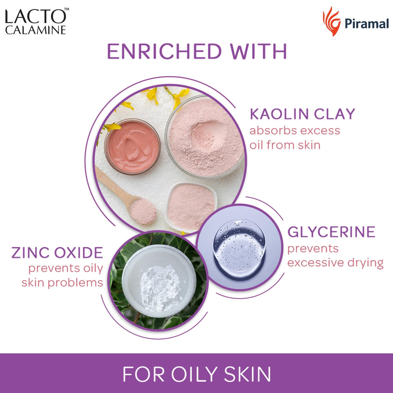 Lacto Calamine Face Lotion for Oil Balance - Oily Skin - 30 ml