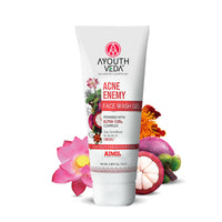 Ayouthveda Acne Enemy 100 ml Face Wash Gel For Acne & Pimples |Face Wash for Oily Skin and Pimples | Suitable for All Skin Types (Pack of 1: 100ml)