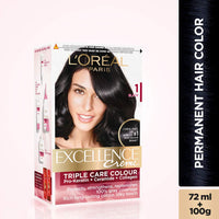 L Oréal Paris Excellence Creme Hair Color, 3.16 Burgundy, 72ml+100g & Excellence Creme Hair Color, 1 Black, 72ml+100g