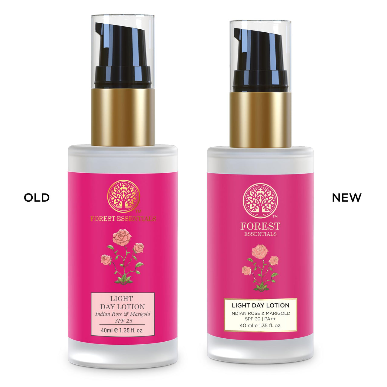 Forest Essentials Light Day Lotion Indian Rose & Marigold With SPF 30|PA++ for Dry Skin | Ayurvedic Hydrating Daily Moisturiser