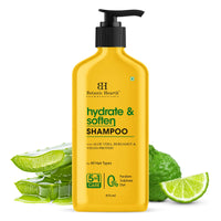 Botanic Hearth Hydrate & Soften Shampoo with Ceramide & Aloe Vera | Deep Moisture & Hair Repair | Strengthens & Smoothens Strands |Enhances Softness & Shine, 473ml
