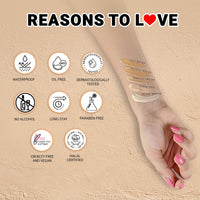 Iba Pure Skin Liquid Foundation - Sun Beige, 30ml | Full Coverage | Long Lasting | Lightweight | Oil Free Dewy Finish | SPF 15 | Halal Certified & Vegan Makeup