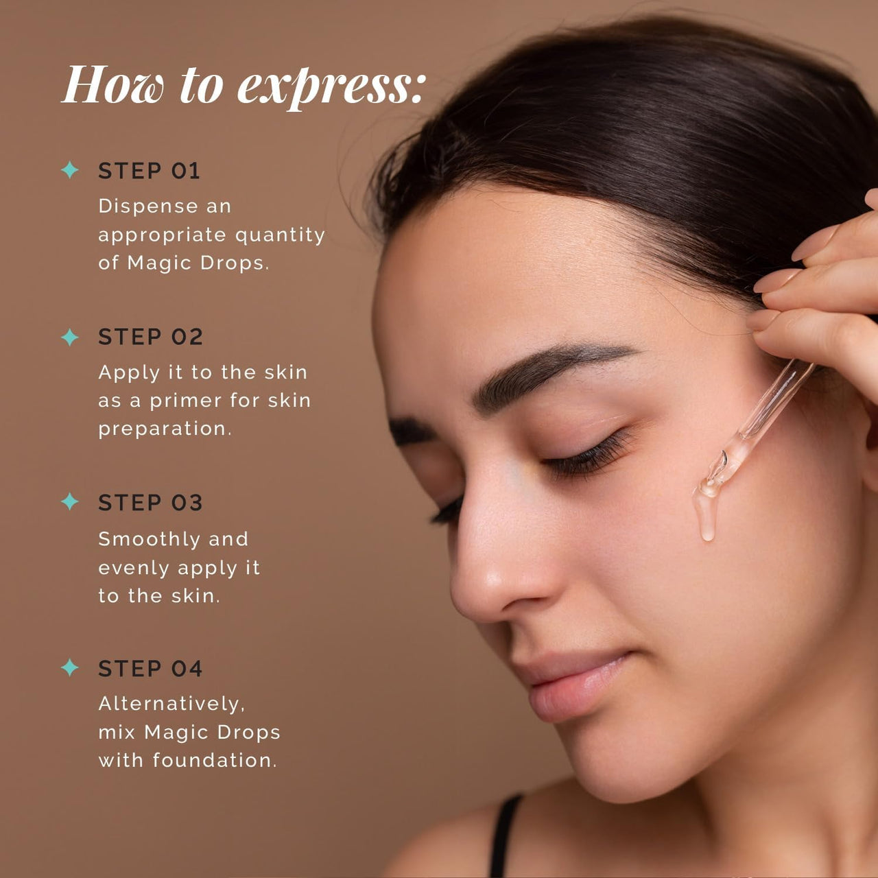 Aflairza Magic Drop Primer for Face, Sweat Resistant & Waterproof Makeup, Enhances Longevity - Lightweight for all Skin Types - Use Directly or Blend for Flawless Look (50 ml (Pack of 1))