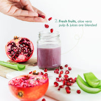 Nat Habit All Day Face Cream, Fresh Whipped Pomegranate Face Malai, Tulsi PhytoActive - For Hot & Dry Weather, All Skin Types Moisturization (13 to 19yrs, 30g)