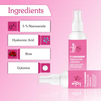 BAKE 5% Niacinamide Toner For Combination & Oily Skin | Targets Acne Marks, Oil Production & Enlarged Pores for Glowing Skin | Alcohol Free Toner for Women & Men | 100ml (Unscented)