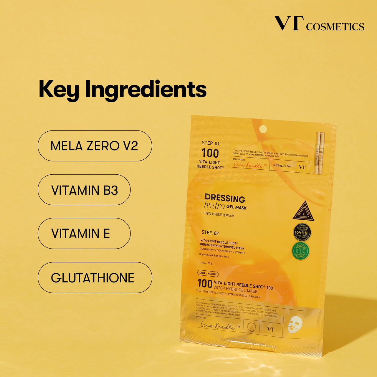 VT COSMETICS Vita Reedle Shot 100 2-step Hydrogel Mask