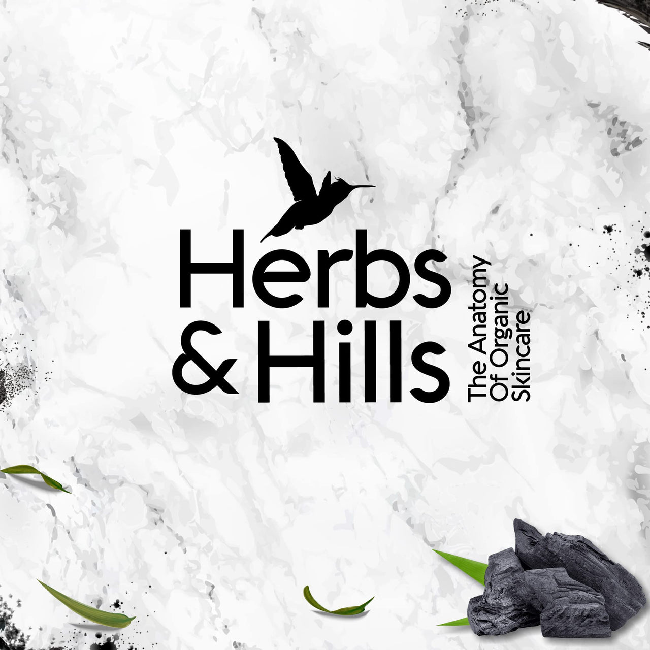 Herbs & Hills Organic Charcoal Face Wash - 100ml | Anti Pollution | Oil Control | For Dirt & Dullness | Face Wash for Oily & Acne Prone Skin | With Natural Coconut Oil, Aloe Vera & Lemon Oil Extract