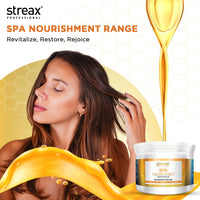 Streax Professional Spa Nourishment Hair Masque For Women|Normal To Dry Hair|Enriched With Honey&Vitamin E|Conditions,Softens&Detangles Hair|Reveals Softer,Smoother&Shinier Hair,200 G,1 Count
