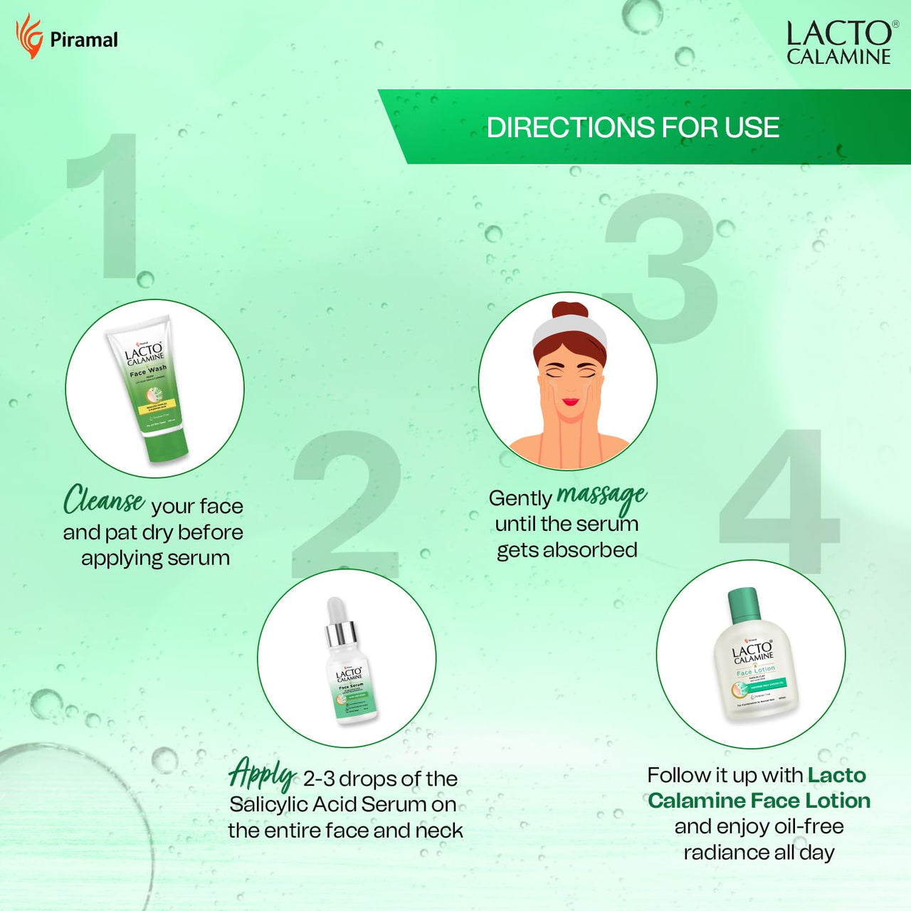 Lacto Calamine 2% Salicylic Acid Serum |30ml x 2 |Face Serum For Acne, Blackheads,Oil control & Open Pores | Serum For Clear Skin | Face Serum for Women & Men |Dermatologically Tested & Fragrance Free