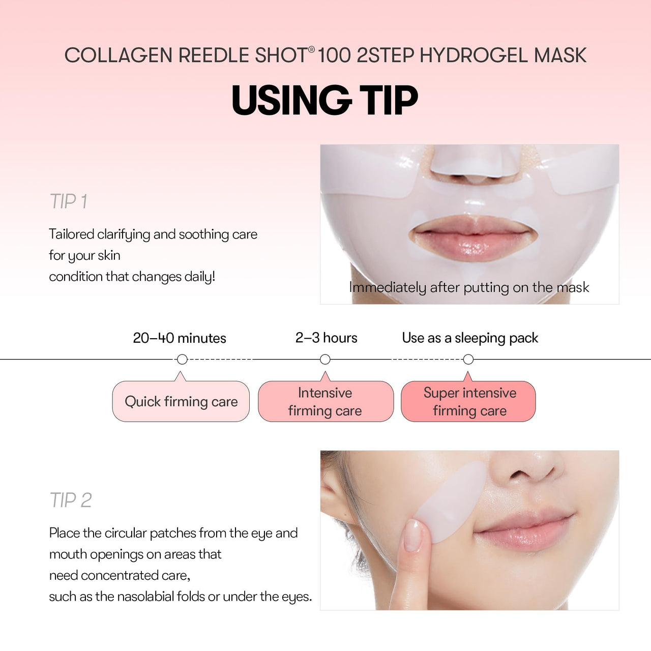 VT COSMETICS Collagen Reedle Shot 100 2-step Hydrogel Mask