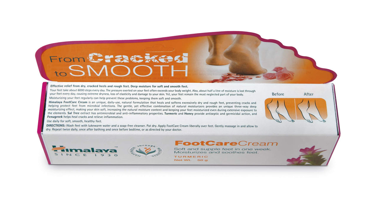 Himalaya Sparkling White Toothpaste | 150g | Pack of 2 & Himalaya Wellness Foot Care Cream, 50gm | Moisturizes and Soothes Feet